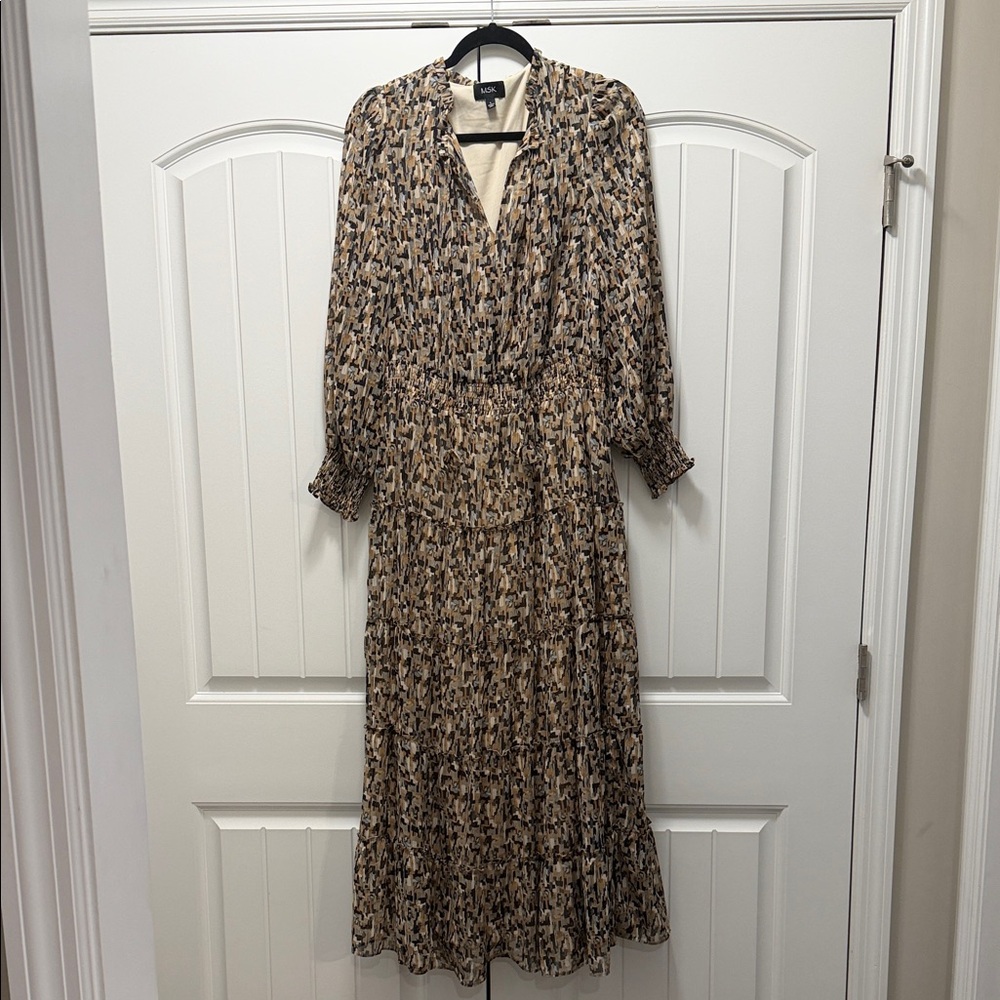 Patterned Maxi Dress Large